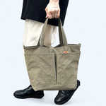 MARKT：カーキ（KONBU　撥水加工ナイロン素材トートバッグ）＜受注製作＞