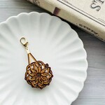 OMAMORI　水引バッグチャーム　山吹＊茶