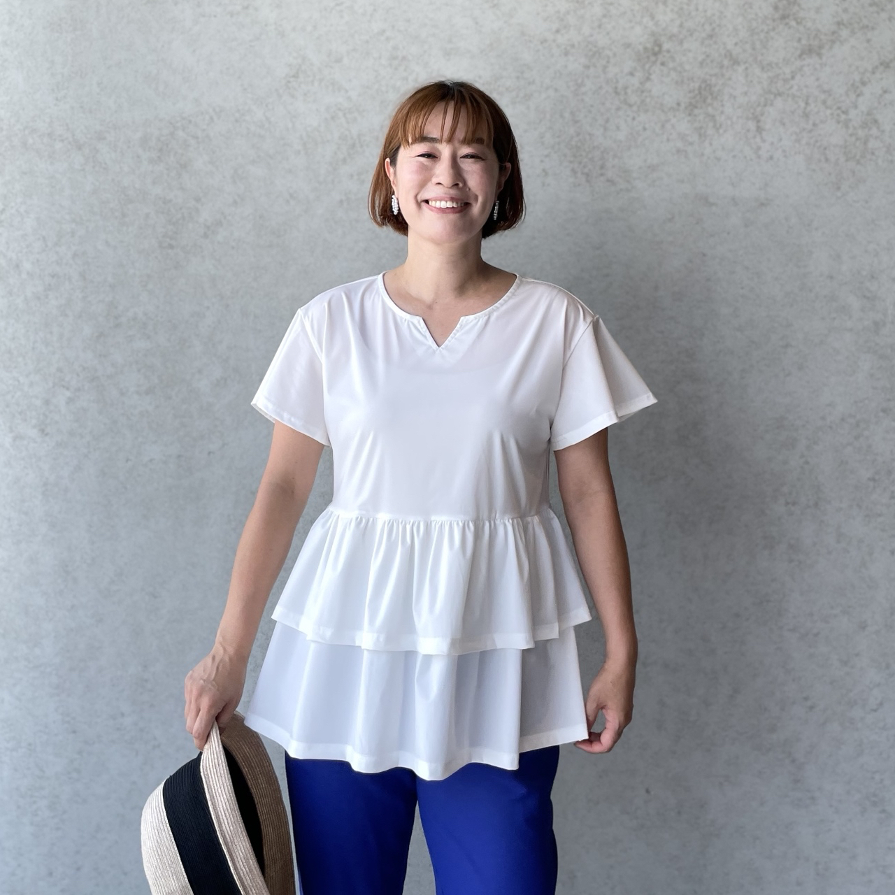 keep my closet バックギャザーパーカーブルゾン　ベージュ　フリー バックギャザーMA-1(7colors)
