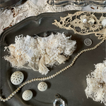 アンティークレースコラージュのバレッタ