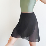 【limited】LONG wrap skirt【ブラック×トープ】