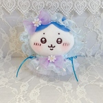 【ハンドメイド】ぬい服ぬいぐるみ ちいかわうさぎハチワレ　洋服ちいかわぬい服