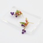 紫式部ピアス（amethyst）