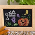 ハロウィンの刺繍フレーム