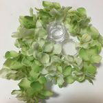 ①造花☆紫陽花☆グリーン20枚
