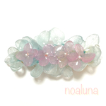 送料無料キャンペーン中♬紫陽花とパールのヘアクリップ    ブルー✖️パープル