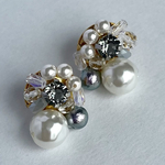 ビジュー＊パール (ピアス)