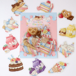 Cherish365【Sweets hugging】マット PET フレークシール 30枚 CHO366