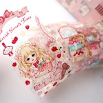 Cherish365【Cherish Sweets Time】水晶インク+白インク PETテープ Clear Tape 剥離紙　CHO191