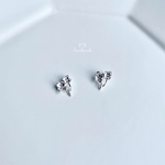 シルバーの2輪花＊イヤリング