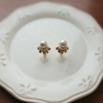 ★star cottonpearl earring★