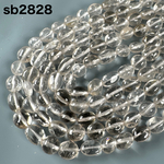 ウルグアイ産 水晶 タンブルビーズ 連 sb2828