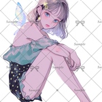 【F22】teatea.オリジナル 人物ステッカー 