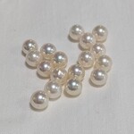 あこや真珠　7.0-7.5mm　片穴 　ホワイトピンク系　照りあり　ラウンド　1ピース※大量入荷