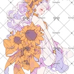 【F38】teatea.オリジナル 人物ステッカー