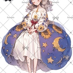 【F42】teatea.オリジナル 人物ステッカー