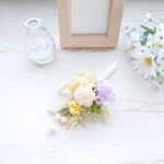 ちっちゃなお供え花・仏花・供養花…ブーケタイプ（花束のみ・タッセル付き）／ソーラーローズ（イエロー系）／ペット供養／ペット仏壇／供花／ミニ仏壇／ミニ／小さめ／お彼岸