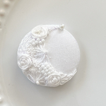 ビーズ刺繍くるみボタン（ヘアゴム/ブローチ）