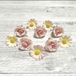 バラ　薔薇　ルビー　造花 アーティフィシャルフラワー　ハンドメイド 材料 素材　花材　パーツ