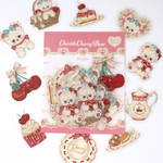 Cherish365【Cherish Cherry Bear】マット PET フレークシール 30枚 CHO372