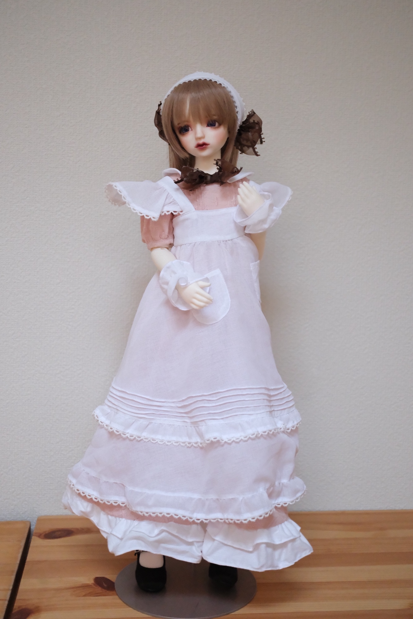 エンジェルフリルエプロンドレス　いちごちょこ