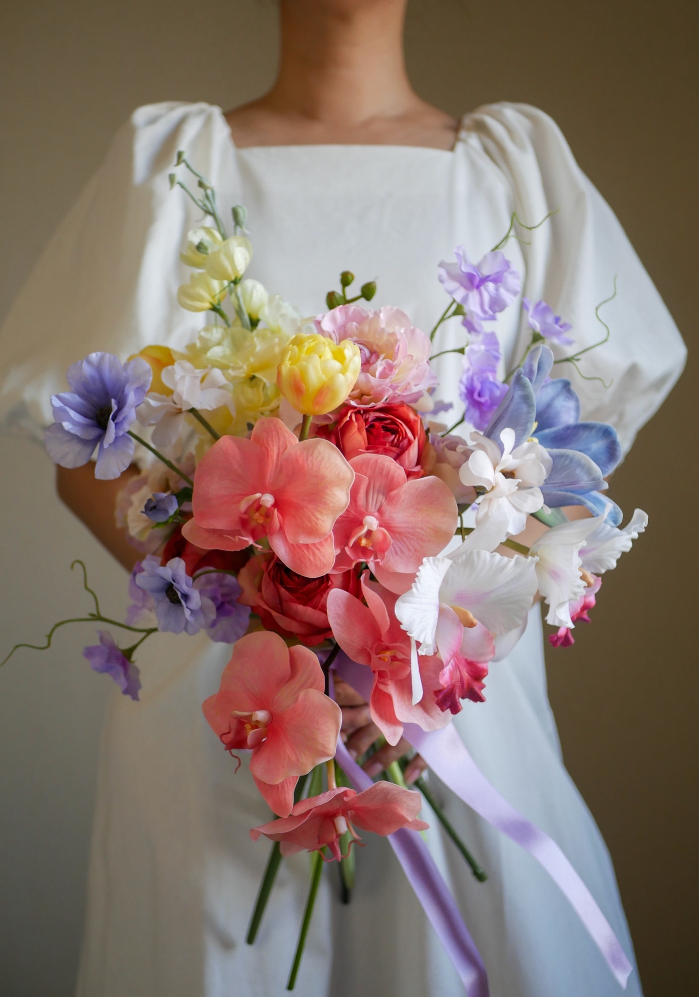 ✩お値下げ中✩ ウェディングブーケ　ブートニア付き　前撮り　結婚式 ウェディング ブーケ ブートニア 結婚式 前撮り クリアケース