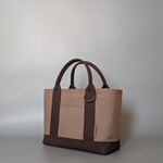camellia118様専用   Mslim   チョコ×ベージュ    トートバッグ  帆布