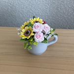 ひまわりのカップ飾り