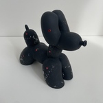 object【 1192 】ﾌﾞﾗｯｸ銀箔×ﾊｰﾄ