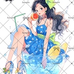 【F76】teatea.オリジナル 人物ステッカー