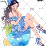  【F80】teatea.オリジナル 人物ステッカー
