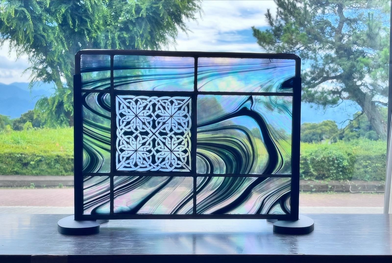 絵付けステンドグラス 思い出 - MARLEYSROW'S GALLERY | minne