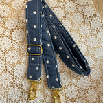 ぷっくりハートのデニムショルダーベルト