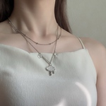 【cloud drop necklace】☁️雲の雫 ☁️2連シルバーネックレス