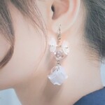 華やかな印象♪ ハンドメイド アクセサリー ピアス イヤリング