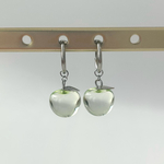 【シルバー】淡色 青りんご のピアス　イヤリング