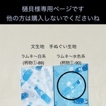 樋貝様専用ページです。他の方は購入されないでくださいね　○ ラムネ～水色系（柄物①-90）文生地　手ぬぐい生地