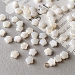 【10pcs】お花 シェル フラワー ミニ 小粒 ホワイト