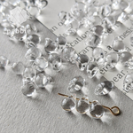 【20pcs】ドロップ アクリルビーズ ミニ クリア 透明