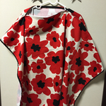 収納コンパクト☆簡単☆花柄授乳ケープ