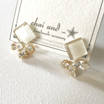 square  back catch　pierce/earring　