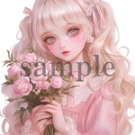 オリジナル人物ステッカー♡No.955
