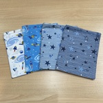 w60×40cmやw55×35cm ランチョンマット 水色 ターコイズ カフェ コーヒー スイーツ カフェ柄 小学校
