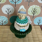 🐻‍❄️🌕北欧白くま貯金箱雑貨　ガチャガチャしろくまミニの💦（たらい）で水あそび💦お着替え点セット