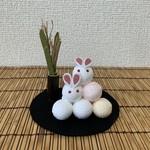 ちりめん細工・お月見だんご(1)