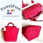 tuttifun＊Cross + stitch  red bag