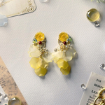 【2way】 レモンスカッシュピアス・イヤリング
