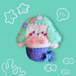 夏だ！海だ！！人魚のお姉さんだ！！！のフェルトマスコット