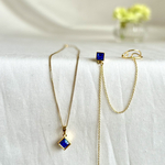 【9月誕生石】ピアス　イヤリング　ネックレス　ゴールド　サファイア　イヤーカフ　ロイヤルブルー　華奢　上品　プレゼント　送料無料　