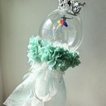 バルーンブーケ あじさい バレエ 発表会 フラワーバルーン プレゼント ギフトアレンジメント　祝電 開店祝い 誕生日 ブーケアレンジ 【 名入れ可 】 お祝い